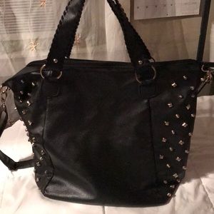 Cute black studded purse !